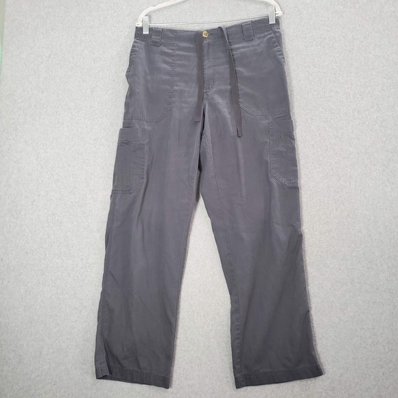 Carhartt Men Pants M Gray Cargo Ripstop Carpenter Outdoor Pocket Drawstring - Picture 1 of 11
